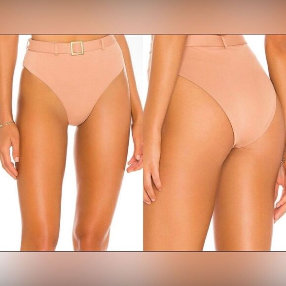 WeWoreWhat NWT Emily Swim Bottoms in Camel Size XL - Picture 4 of 12